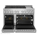 Jennair® 48" NOIR™ Gas Professional-Style Range with Chrome-Infused Griddle JGRP548HM