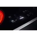 Jennair® 30"  Lustre Stainless Radiant Glass Cooktop with Halo-Effect Knobs JEC3430HS