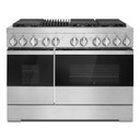 Jennair® NOIR™ 48" Dual-Fuel Professional Range with Gas Grill JDRP648HM