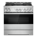 Jennair® NOIR™ 36 Gas Professional-Style Range with Grill JGRP636HM