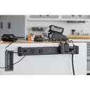 Gladiator® 6' (182.9 cm) Wide Adjustable Height Hardwood Workbench GAWB06HWGW