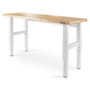 Gladiator® 6' (182.9 cm) Wide Adjustable Height Hardwood Workbench GAWB06HWGW