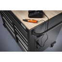 Gladiator® Premier 41 inch (104.1 cm) 9-drawer Mobile Tool Workbench with Solid Wood Top GAMT41HWJG