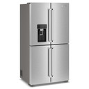 Kitchenaid® 36" Counter-Depth 19.4 Cu Ft 4-Door Refrigerator with Flexible Temperature Zone KRQC736RPS