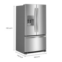 Whirlpool® 36-Inch Wide French Door Bottom Mount Refrigerator - 25 cu. ft. WRFF3436RZ