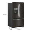 Whirlpool® 36-Inch Wide French Door Bottom Mount Refrigerator - 25 cu. ft. WRFF3436RV