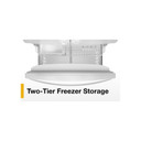 Whirlpool® 36-Inch Wide Counter-Depth French Door Bottom Mount Refrigerator - 20 cu. ft. WRFC2036RW