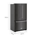 Kitchenaid® 20 cu. ft. 36-Inch Width Counter-Depth French Door Refrigerator with Interior Dispense KRFC136RBS
