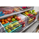Kitchenaid® 20 cu. ft. 36-Inch Width Counter-Depth French Door Refrigerator with Interior Dispense KRFC136RWH