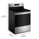 Whirlpool® 30-inch Electric Range with Air Cooking Technology YWFES4530SZ
