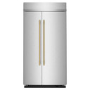 Kitchenaid® 25.5 Cu. Ft. 42" Built-In Side-by-Side Refrigerator with Platinum Interior KBSN742SPS