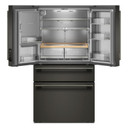 Kitchenaid® 29 cu. ft. French Door Refrigerator with Exterior Water and Ice and FreshChill™ Full-Width Refrigerated Drawer KRMF436SBE Kitchenaid® 29 cu. ft. French Door Refrigerator with Exterior Water and Ice and FreshChill™ Full-Width Refrigerated Drawer KRMF436SBE