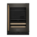 Kitchenaid® 24" Beverage Center with Glass Door and Wood-Front Racks KUBR524SBE