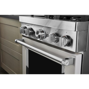 KitchenAid® 30'' Smart Commercial-Style Gas Range with 4 Burners KFGC500JMH KitchenAid® 30'' Smart Commercial-Style Gas Range with 4 Burners KFGC500JMH