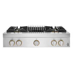 Jennair® 36" RISE™ Gas Professional-Style Rangetop with Gas Grill JGCP636HL