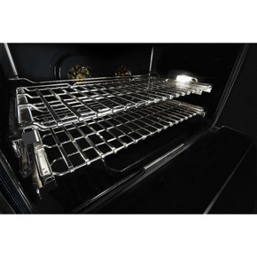 Jennair® NOIR™ 48" Dual-Fuel Professional-Style Range with Chrome-Infused Griddle and Steam Assist JDSP548HM