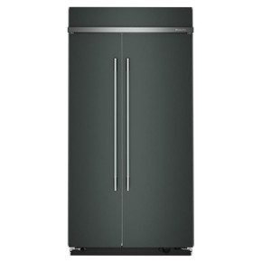 Kitchenaid® 25.5 Cu. Ft. 42" Built-In Side-by-Side Refrigerator with Platinum Interior KBSN742SJP
