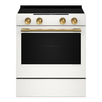 Kitchenaid® 5.3 Cu. Ft. Slide-in Electric Range with Two Even-Heat™ Hyper Elements and Convection Cooking Modes YKSES530SPL