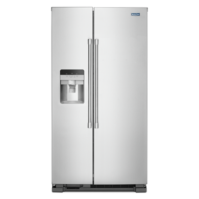 Maytag® 36-Inch Wide Side-by-Side Refrigerator with Exterior Ice and Water Dispenser - 25 Cu. Ft. MSS25C4MGZ