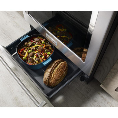Kitchenaid® 30-Inch 5-Element Electric Convection Slide-In Range with Baking Drawer YKSEB900ESS