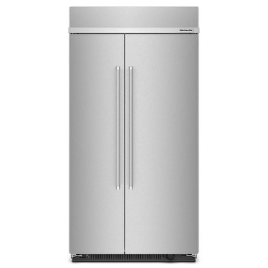 Kitchenaid® 25.5 Cu Ft. 42" Built-In Side-by-Side Refrigerator with PrintShield™ Finish KBSN702MPS
