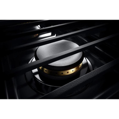Jennair® 36" NOIR™ Dual-Fuel Professional-Style Range with Chrome-Infused Griddle JDRP536HM