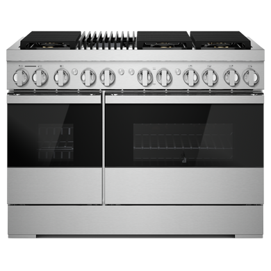 Jennair® NOIR™ 48 Dual-Fuel Professional-Style Range with Grill JDRP648HM