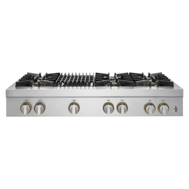 Jennair® 48" RISE™ Gas Professional-Style Rangetop with Gas Grill JGCP648HL