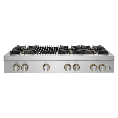 Jennair® 48" RISE™ Gas Professional-Style Rangetop with Gas Grill JGCP648HL