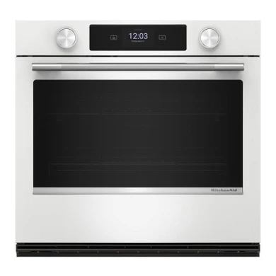 Kitchenaid® 30-inch Smart Electric Single Wall Oven with Assisted Cooking Modes - White KOES730SWH