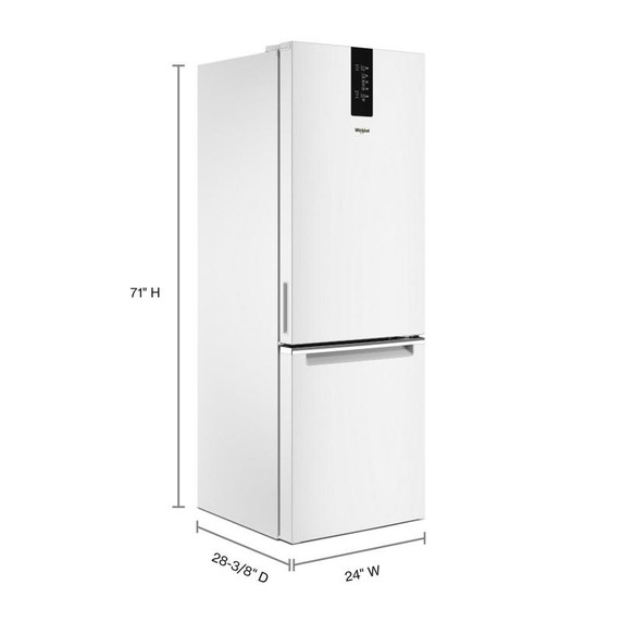 Whirlpool® 24-inch Wide Garage-Ready Bottom-Freezer Refrigerator - 12.9 cu. ft. WRB533CZJW Whirlpool® 24-inch Wide Garage-Ready Bottom-Freezer Refrigerator - 12.9 cu. ft. WRB533CZJW