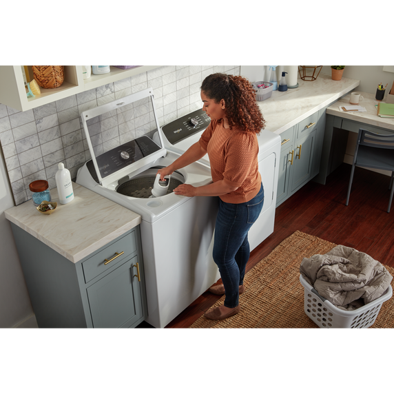 Whirlpool® 5.4–4.8 Cu. Ft. Top Load Washer with 2 in 1 Removable Agitator WTW5057LW