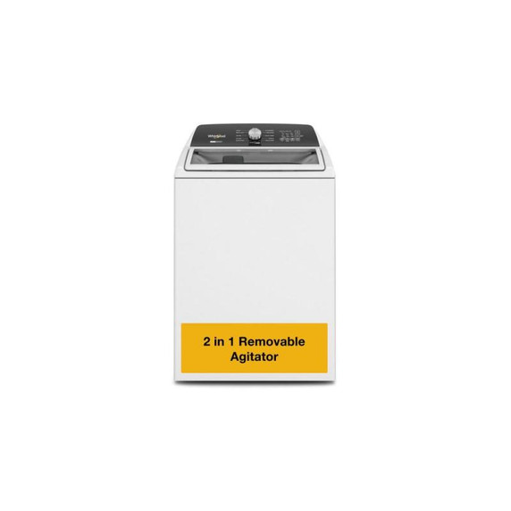 Whirlpool® 5.4 - 5.5 Cu. Ft. I.E.C. Capacity Top Load Washer with Removable Agitator WTW5057LW