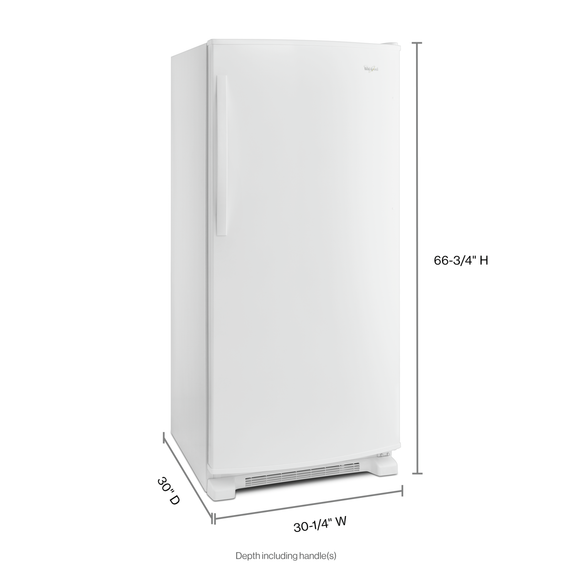 Whirlpool® 31-inch Wide All Refrigerator with LED Lighting - 18 cu. ft. WRR56X18FW