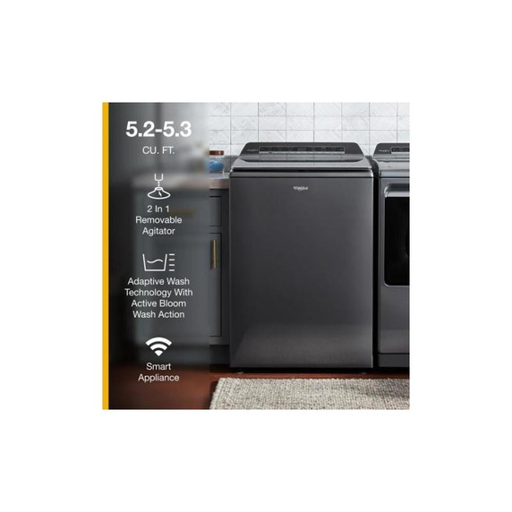 Whirlpool® 6.0 - 6.1 cu. ft. I.E.C. Top Load Washer with 2 in 1 Removable Agitator WTW8127LC
