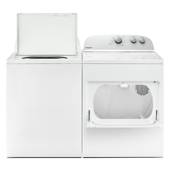 4.4–4.5 Cu. Ft. Whirlpool® Top Load Washer with Removable Agitator WTW4957PW