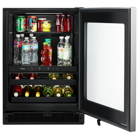 Whirlpool® 24-inch Wide Undercounter Beverage Center with Towel Bar Handle- 5.2 cu. ft. WUB35X24HZ