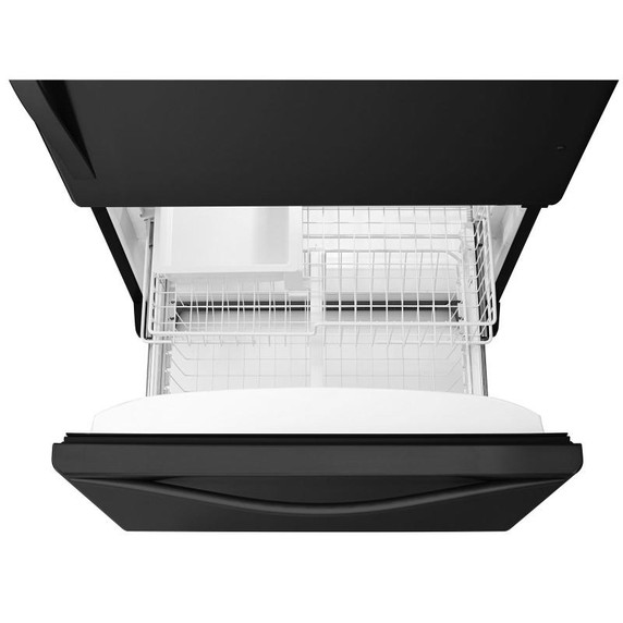 Whirlpool® 22 cu. ft. Bottom-Freezer Refrigerator with Freezer Drawer WRB322DMBB