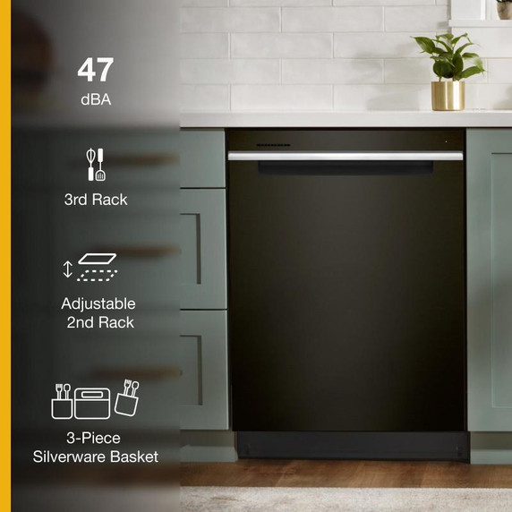 Whirlpool® 24” Stainless Steel Dishwasher with AI Intelligent Wash - 47 dBA WDTA50SAKV Whirlpool® 24” Stainless Steel Dishwasher with AI Intelligent Wash - 47 dBA WDTA50SAKV