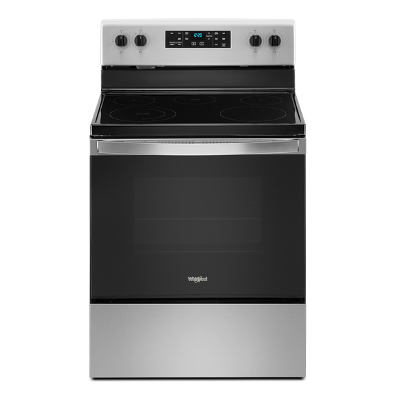 5.3 cu. ft. Whirlpool® electric range with Frozen Bake™ technology. YWFE505W0JZ