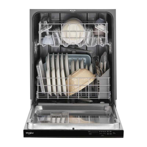 Whirlpool® Quiet Dishwasher with Boost Cycle and Pocket Handle WDP540HAMB