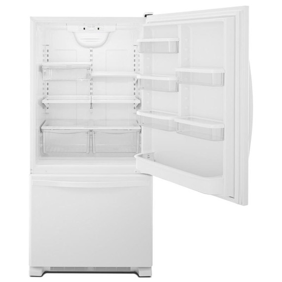 Whirlpool® 22 cu. ft. Bottom-Freezer Refrigerator with Freezer Drawer WRB322DMBW