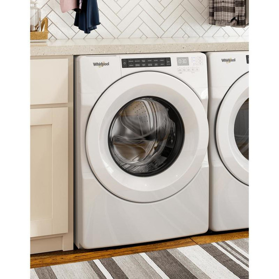 Whirlpool® 5.0 cu.ft I.E.C. Closet-Depth Front Load Washer with Intuitive Controls WFW560CHW