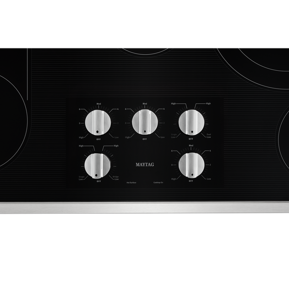 Maytag® 36-Inch Electric Cooktop with Reversible Grill and Griddle MEC8836HS