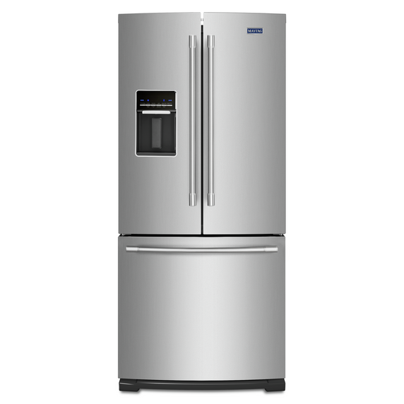 Maytag® 30-Inch Wide French Door Refrigerator with Exterior Water Dispenser- 20 Cu. Ft. MFW2055FRZ