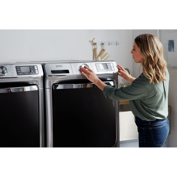 Maytag® Smart Front Load Electric Dryer with Extra Power and Advanced Moisture Sensing with industry-exclusive extra moisture sensor - 7.3 cu. ft. YMED8630HC