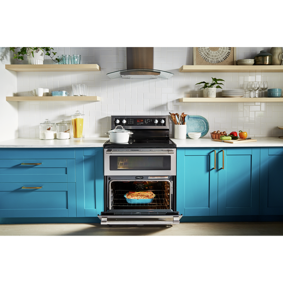 Maytag® 30-Inch Wide Double Oven Electric Range With True Convection - 6.7 Cu. Ft. YMET8800FZ