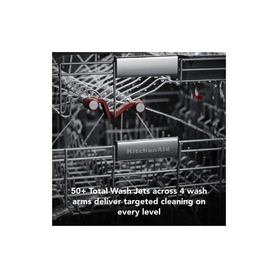 Kitchenaid® 44 dBA Dishwasher with 360° Max Jets™ Third Rack and LED Interior Lighting KDPM804KPS Kitchenaid® 44 dBA Dishwasher with 360° Max Jets™ Third Rack and LED Interior Lighting KDPM804KPS