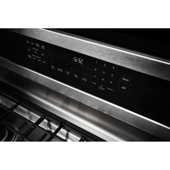 Kitchenaid® 30-Inch 5-Burner Gas Convection Range KFGG500ESS