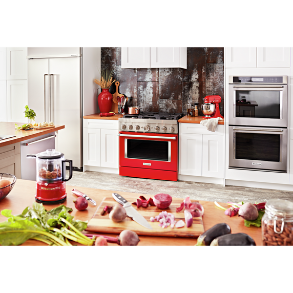 KitchenAid® 36'' Smart Commercial-Style Dual Fuel Range with 6 Burners KFDC506JPA